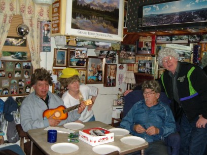 Isaac playing guitar