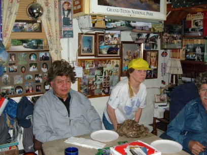 Isaac and Faith with wigs