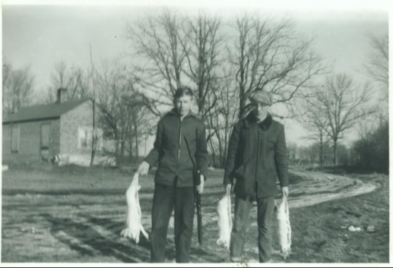 Glenn and his rabbitt hunt by the house
